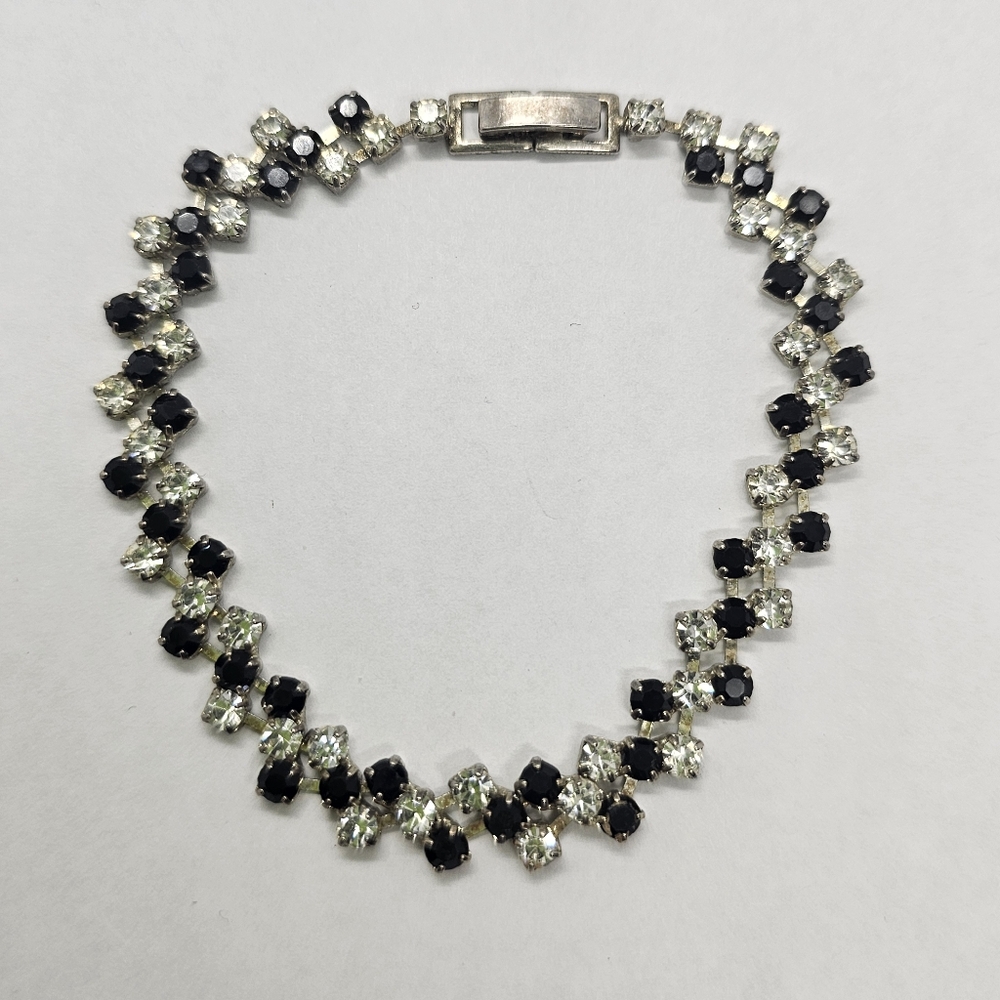Antique Rhinestone Bracelet - Picture 3 of 4